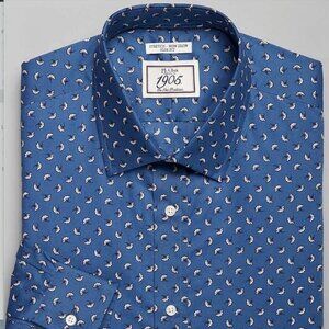 Jos. A. Bank Slim Fit Ginkgo Leaves Dress Shirt